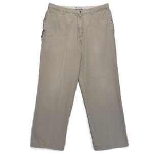 Columbia Men's 36 (36x29.5) Pants Cargo Khaki Chino Beige Cotton Outdoors